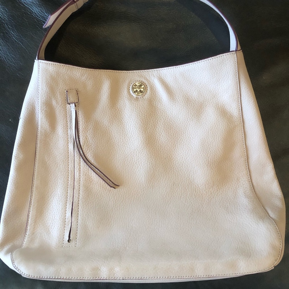 Tory Burch Purse White with Gold Logo